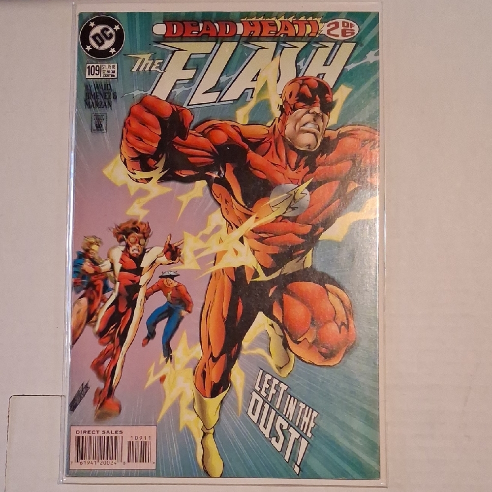 DC The Flash Comic Cover - Red, Yellow & Teal Artwork